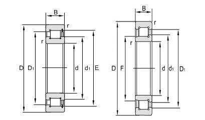 Single Row Full Complement Cylindrical Roller Bearings